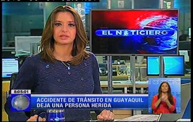 Accidente de tránsito en Guayaquil deja una persona herida