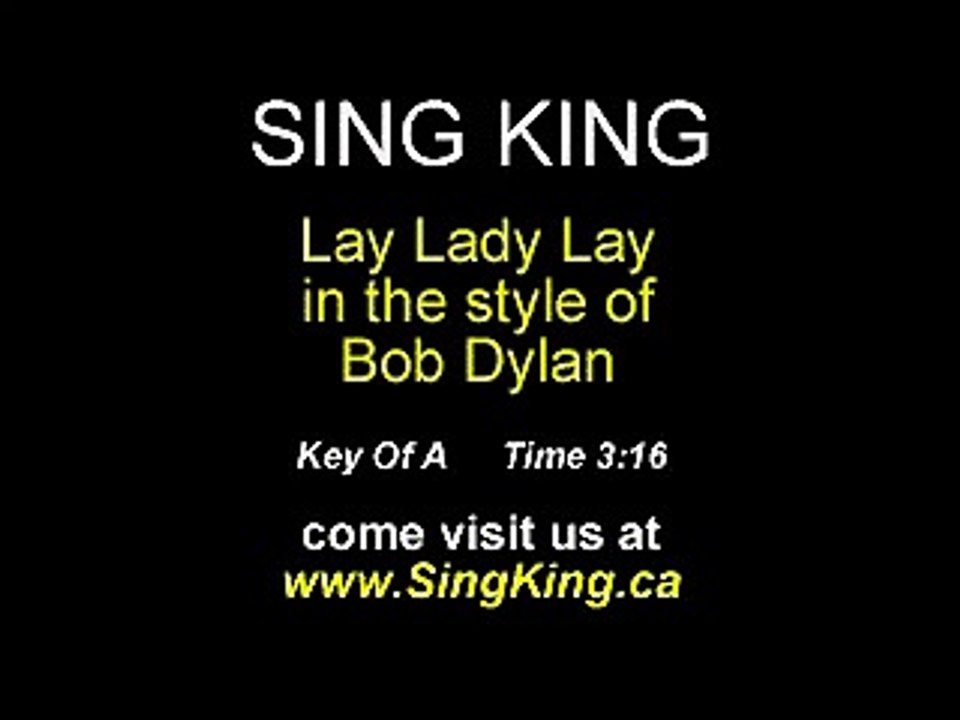 Bob Dylan   Lay Lady Lay