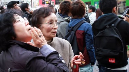東北地方太平洋沖地震　11/3/11　14:48頃　渋谷ハチ公前