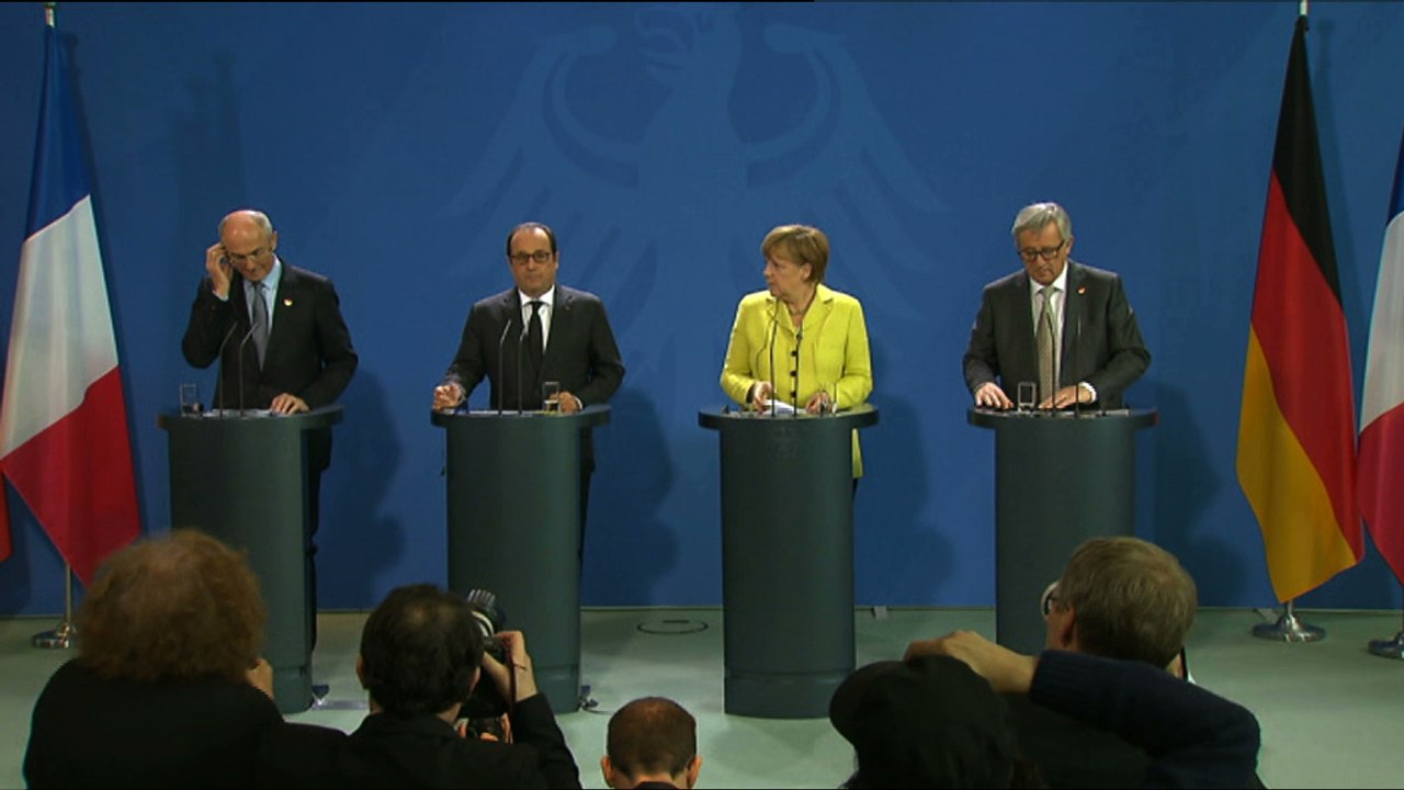 Conférence de presse lors de la table ronde des industriels européens