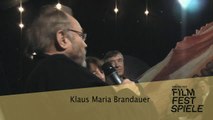 Klaus Maria Brandauer auf dem Biberacher Filmfest - Ilona Zioks Film FRITZ BAUER - TOD AUF RATEN