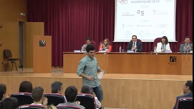 Entrega de Premios a los finalistas de las Olimpiadas Académicas de la Universitat Jaume I (2/2)