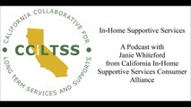 CCLTSS Podcast 15 - In Home Supportive Services - Janie Whiteford