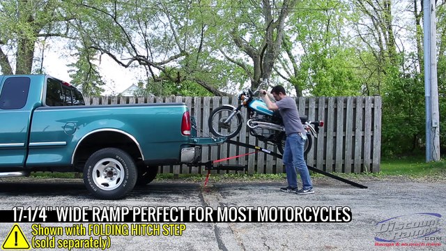 Black Widow® Heavy Duty 4-Beam Aluminum Folding Motorcycle Ramp