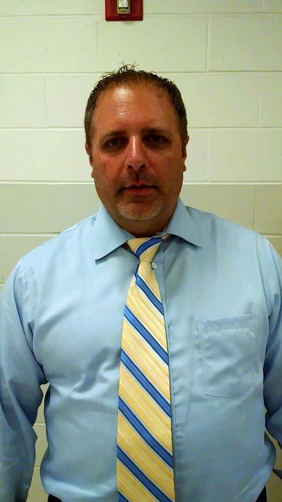 Tim Jackson talks testimonial.  Sparta Middle School Principal