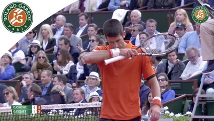 Temsp forts N. Djokovic - R. Gasquet Roland-Garros 2015 / 8e de finale