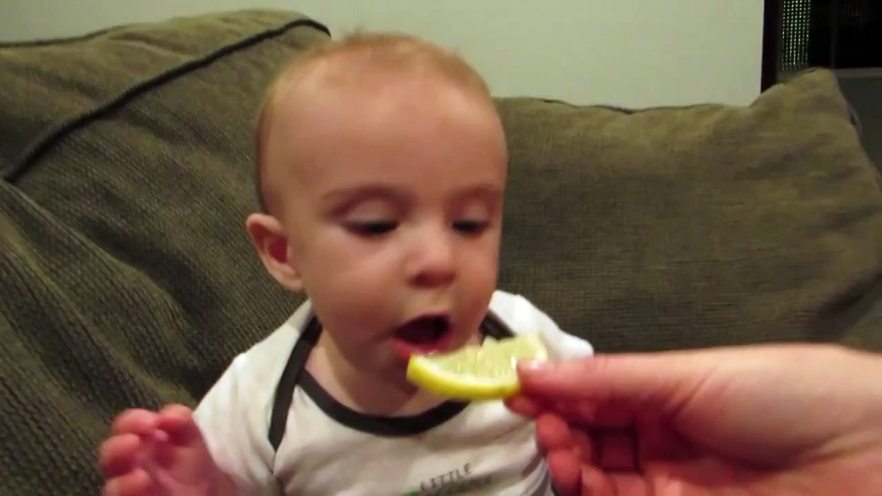 İlk Defa Limon Yedirilen Bebek D çok tatlı