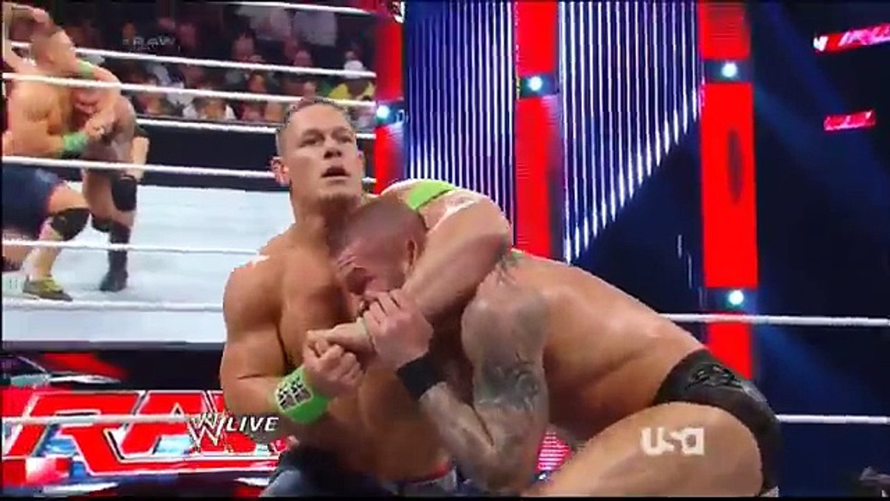 John Cena vs Randy Orton WWE Monday Night RAW 2...