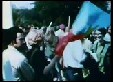 Protesters confront National Guardsmen during Democratic National Convention  1968