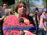 En Chile manifestantes se sumaron a la marcha mundial contra Monsanto