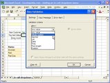 Microsoft Excel - Adding an in-cell dropdown menu