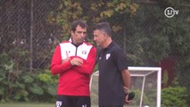 Em seu primeiro treino no Tricolor, Osorio tem conversa com Milton Cruz