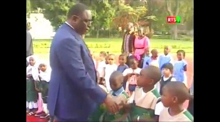 Levée des couleurs au Palais présidentiel et Discours du Président Macky Sall
