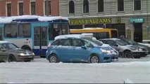 Sniegs Rīgas ielās