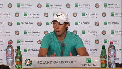 Roland-Garros - Nadal : ''Le 1/4 le plus difficile de ma carrière à Roland''