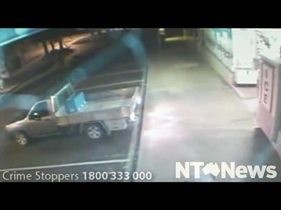 CCTV from ram-raid at Moil supermarket, Darwin
