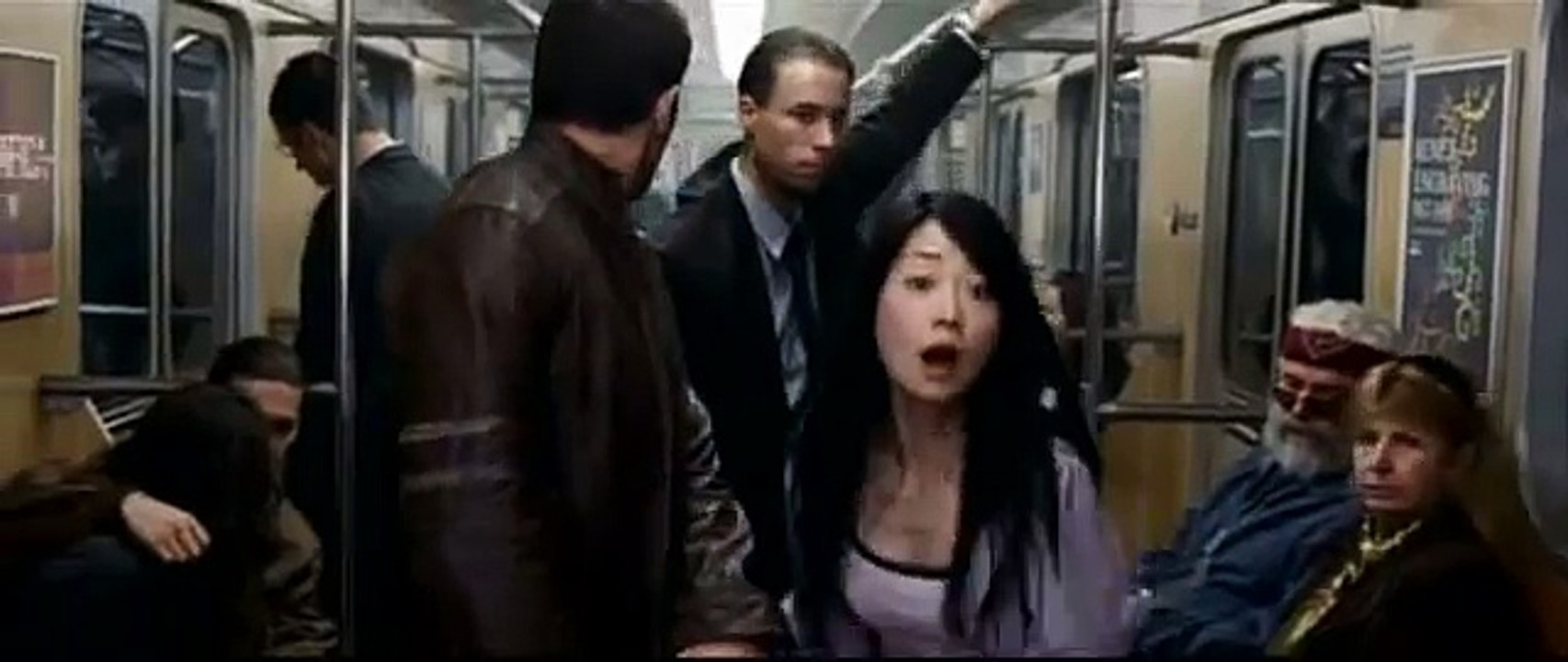 "Ninja" subway fight scene