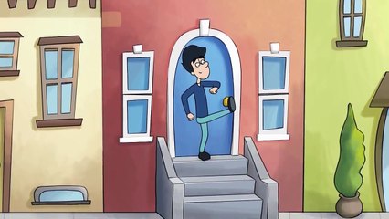 Very funny animated short comedy movie "There's something in my foot"