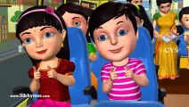 Wheels On The Bus Go Round And Round New , 3D Animation Nursery Rhymes ,u0026 Songs For Children