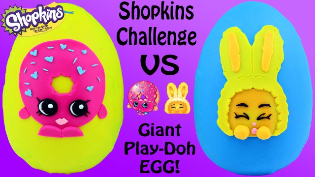 SHOPKINS CHALLENGE #5 - Giant Play Doh Surprise Eggs | Shopkins 12 Packs - Awesome Toys TV