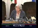 Roma - Liste elettorali, conferenza stampa Presidente Bindi (29.05.15)