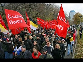 The greatest organization of Russia (Slavonic union) Operates in 360 cities. Leader Dmitry Demushkin