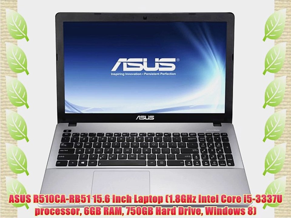 ASUS R510CA-RB51 15.6 Inch Laptop (1.8GHz Intel Core i5-3337U processor ...