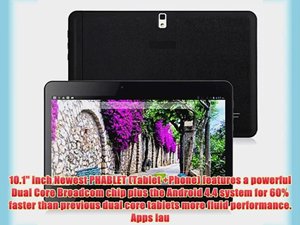 10.1 3G PHABLET (Tablet   Phone) 32GB KITKAT 4.4 [DUAL Core] w/ 2GB RAM   Dual Cameras   Bluetooth
