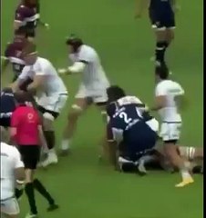 YOANN HUGET FACE STAMPS OPPONENT.