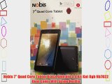 Nobis 7 Quad Core Tablet Black Android 4.4 Kit Kat 8gb Nb7022 Dual Cams Wifi Skype Netflix