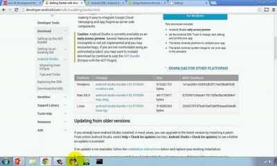 003 Using the SDK manager to install Android platforms and tools