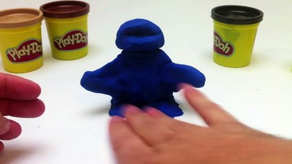 Play Doh Cookie Monster How to Make a Playdough Cookie monster toy