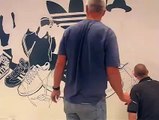 The Adidas Wall Illustration By Apple Agency
