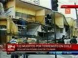 Primeras Imagenes TV Terremoto Chile - Sab 27 Feb 2010