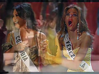 Miss Universe 2008 Backstage Reactions After Crowning
