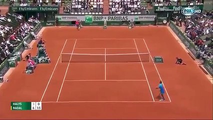 Rafael Nadal vs Quentin Halys - Roland Garros 2015 Match Highlights