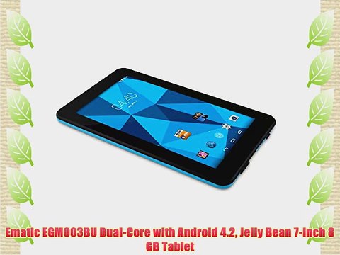 Ematic EGM003BU Dual-Core with Android 4.2 Jelly Bean 7-Inch 8 GB Tablet