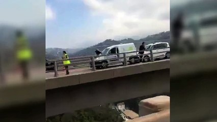 Dix véhicules se percutent sur le viaduc du Magnan sur l'A8
