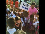 Pasion de Amor Stars Give Away School Supplies with Hugs and Kisses
