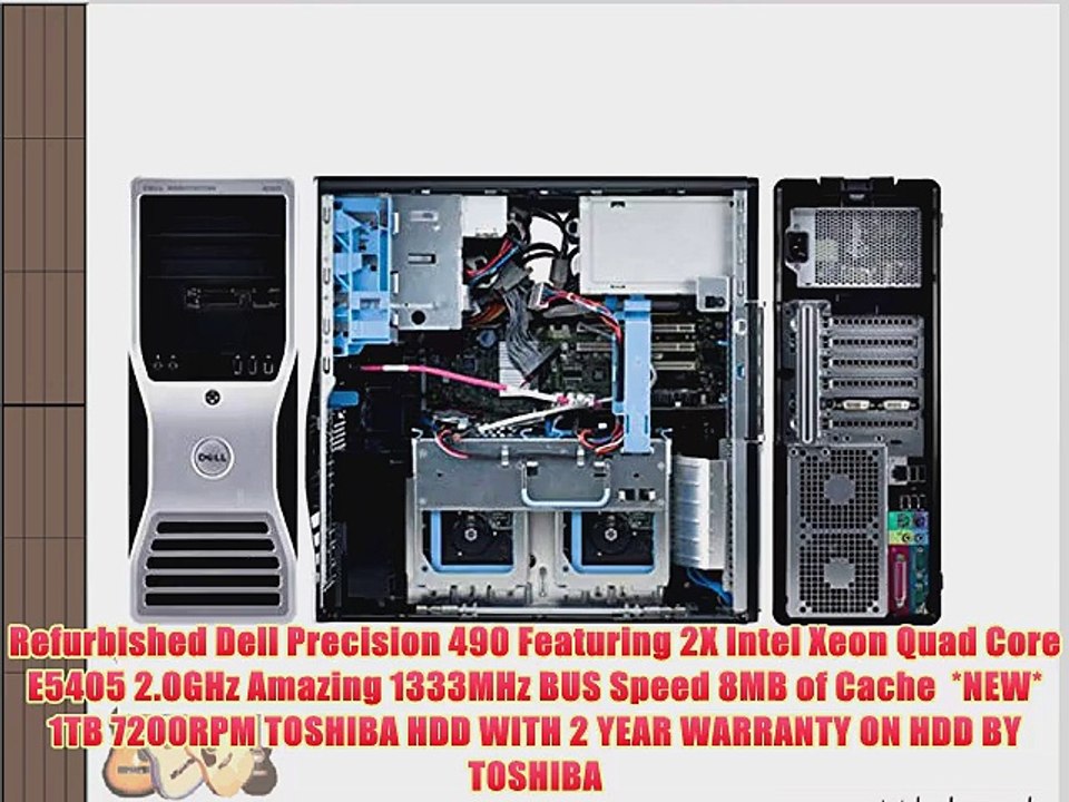 Dell Precision 490 Workstation - 2 x Intel Xeon Quad Core E5405 2.0GHz -  *NEW* 1TB Toshiba - video Dailymotion