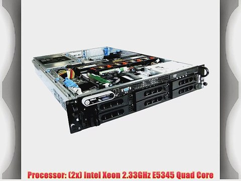 Dell PowerEdge 2950 II Server 2x 2.33GHz E5345 Quad Core 16GB 2x1TB PERC 5i