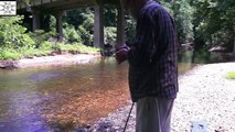 Uncle Steve Fishes From A Two Lane Bridge