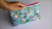 Sew a cosmetics bag with brush roll