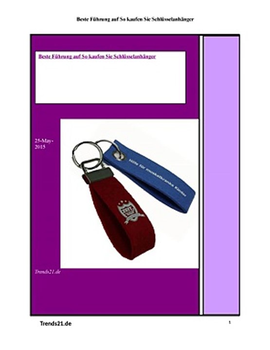 Beste Führung auf So kaufen Sie Schlüsselanhänger