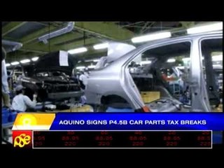 Descargar video: Aquino signs P4.5-B car parts tax breaks