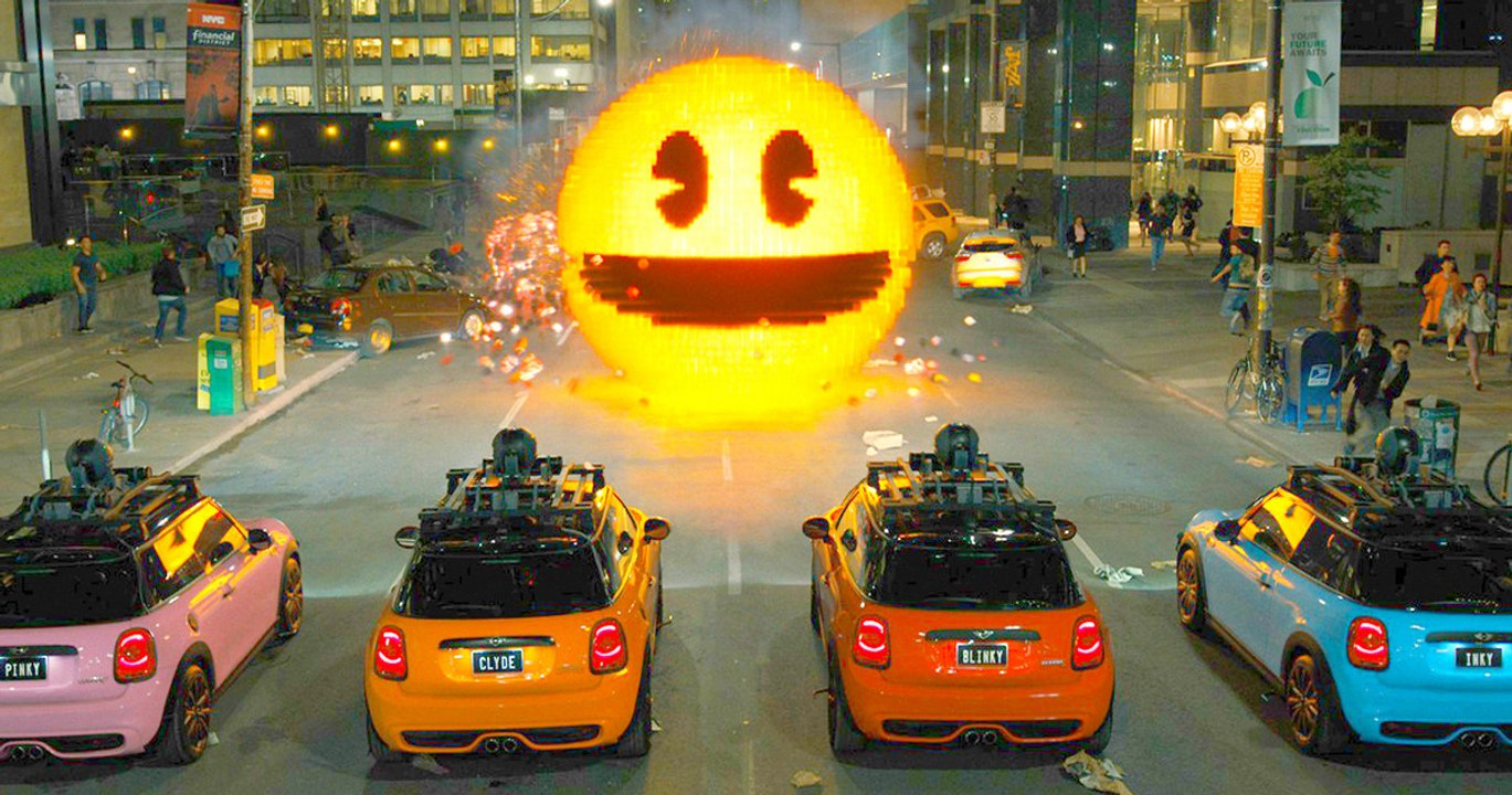 PIXELS - Extrait "Course-poursuite avec Pac-Man" [VOST|HD] (Chris Columbus, Adam Sandler, Peter Dinklage)