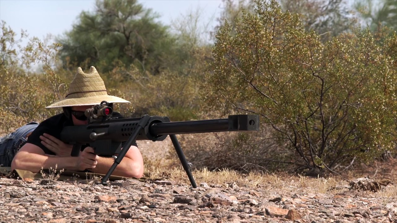 20mm Sniper rifle vs Nokia 3310 cellphone