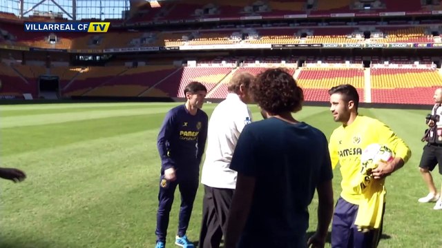 Presentación del partido del Villarreal CF frente Brisbane Roar FC
