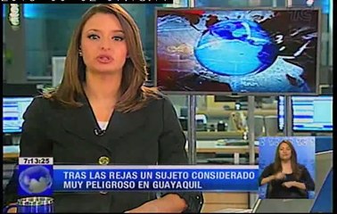 Tras las rejas un sujeto considerado muy peligroso en Guayaquil
