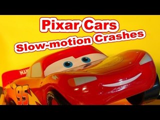 Pixar Cars, More Slow Motion Crash Videos with Mack, Lightning McQueen, Screaming Banshee and more